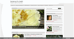 Desktop Screenshot of gardeningforhealth.com