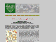 Tablet Screenshot of gardeningforhealth.org.uk